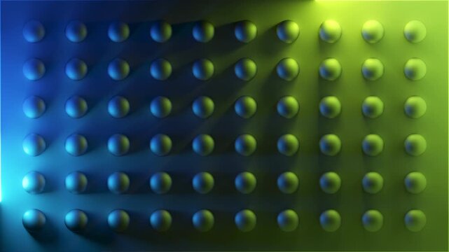 Looping animation of neon lines flowing through a geometric maze. 3d rendering motion.