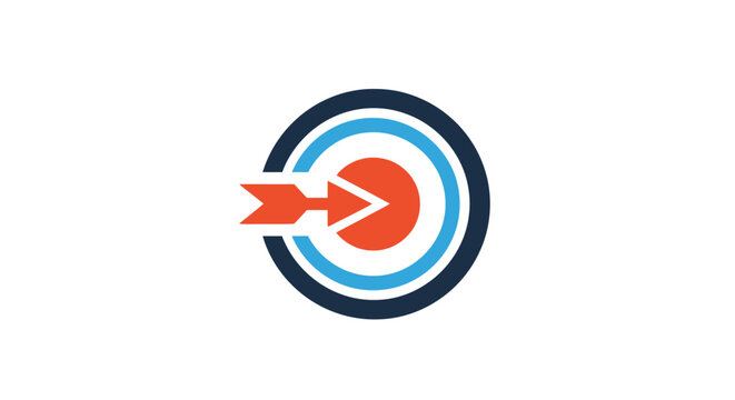 Bullseye Target with Red Arrow.