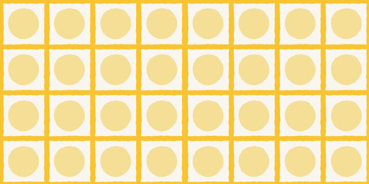 Vector hand drawn seamless patterns in simple doodle sketchy wavy naive style, dopamine and cottage core aesthetic, surface design pattern with dots, circles and stripes