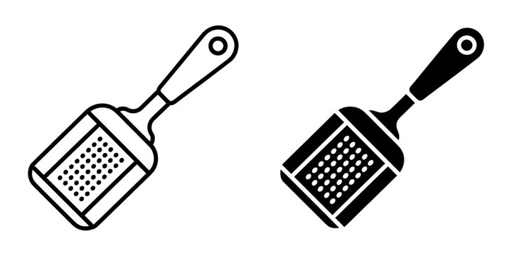 Vector of a handheld kitchen grater