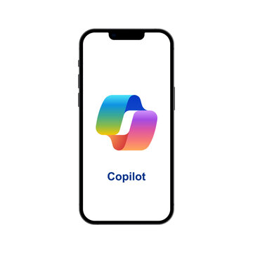 Microsoft Copilot logo on a smartphone screen, Microsoft 365 Copilot is an artificial intelligence assistant for Microsoft 365 apps and services