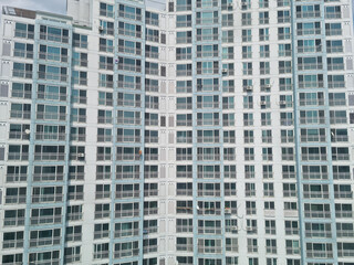 Obraz premium Close-up of an apartment full of windows.