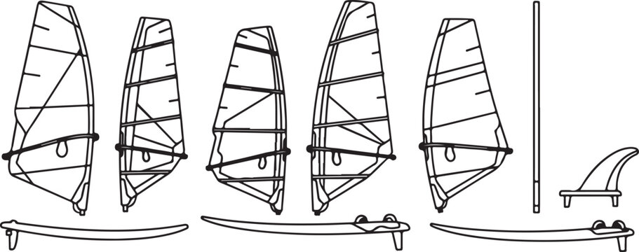 Steps in the process of folding and storing a folding ladder Vector