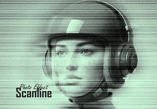 Scanline Photo Effect