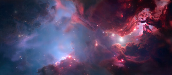 Nebula on a background of outer space   © foldyart1980