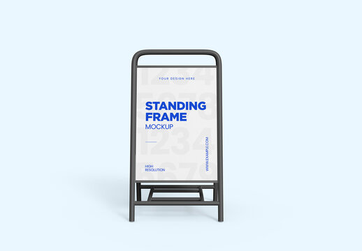 Metal Street Banner Mockup
