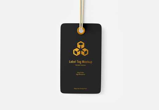 Label Tag Mockup