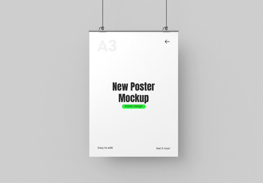 Hanging Poster Mockup