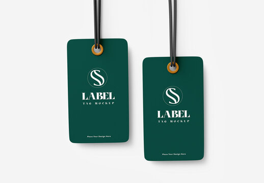 Two Label Tag Mockups