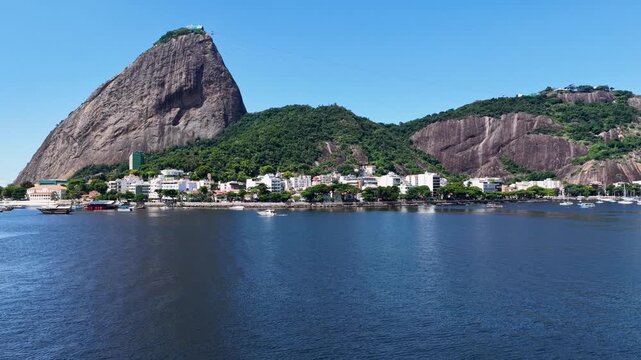 Rio De Janeiro Skyline In Rio De Janeiro Brazil. Stunning Tropical Coastline Beach Scene Viewed From Above. Paradise Landscape Heaven Stunning. Heaven. Rio de Janeiro Brazil.