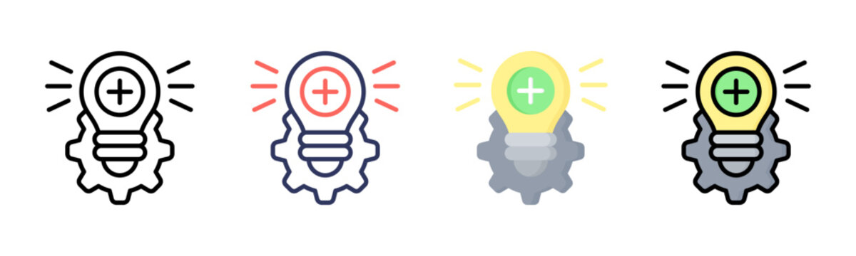 Approach icon set multiple style collection