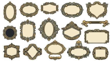 Obraz premium Vintage Photo Frames Collection.