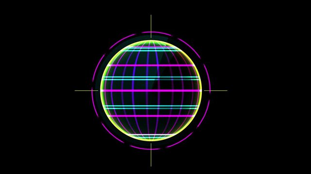 Abstract Globe Network Digital Futuristic Technology.
