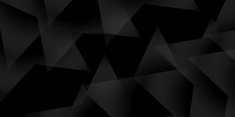 Fototapeta premium Abstract Black and White Geometric Background with Light Shapes