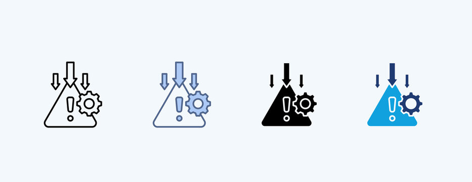 Risk Mitigation Multiple Icon