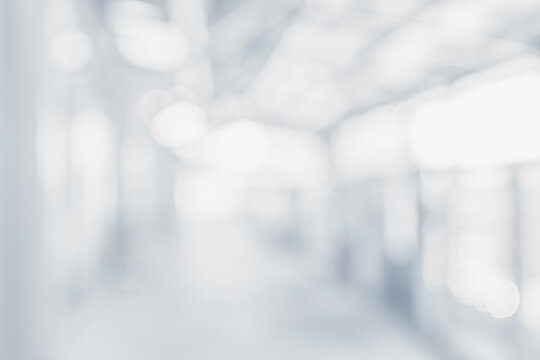 Blurred glass window wall building background office blur abstract background from building hallway