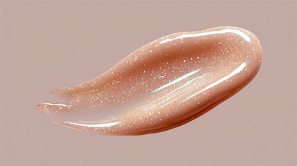 Fototapeta premium Translucent Glossy Cosmetic Swatch with Sparkle Effect