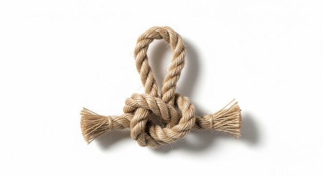 Knot rope isolated