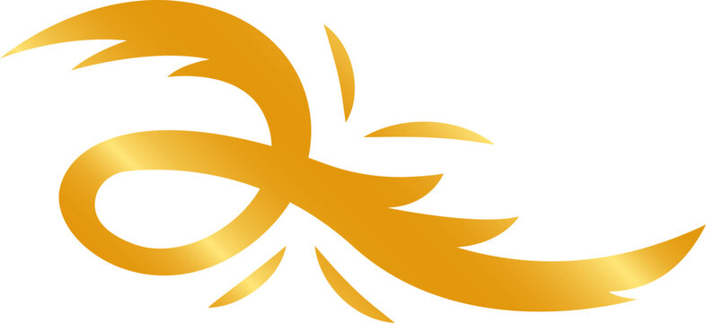 Golden Doodle Flourish Element