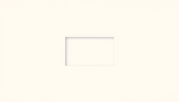 Minimalist Cut-Out Shape on White Background