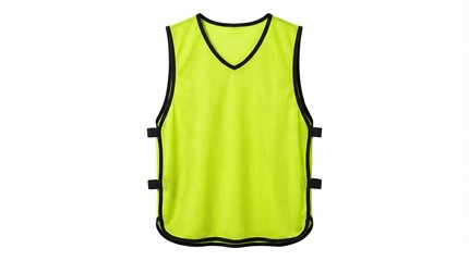 Vibrant fluorescent sports pinnie for team practice and player visibility
