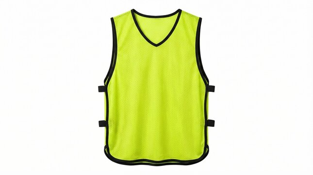 Vibrant fluorescent sports pinnie for team practice and player visibility
