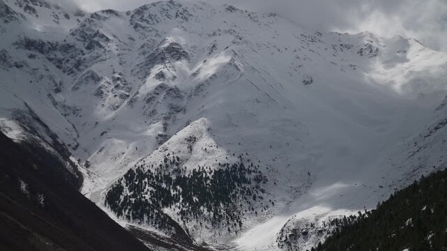 snow covered mountains time lepss 