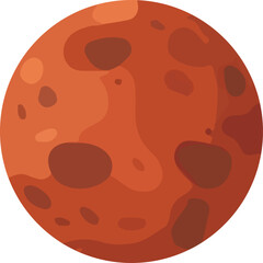 Mars planet vector illustration © Nahedul