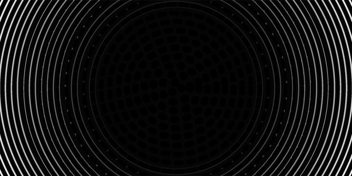 Create a bold look with a centric circle background featuring vector graphics of sound waves.eps,10