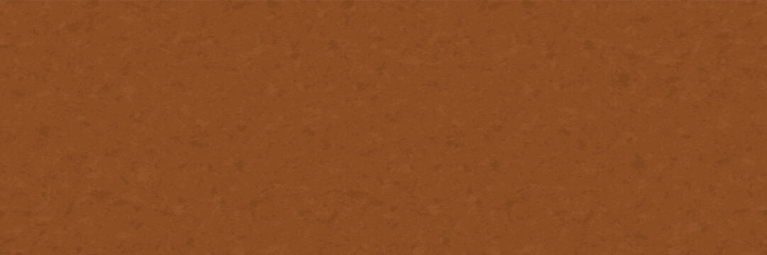 Brown leather texture, suede background. Seamless pattern for leather surface, upholstery fabric, rough paper. Soft suede texture, long empty banner with blank space. Vector illustration