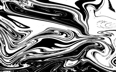 Fototapeta premium Abstract Black and White Liquid Marble Illustration with Fluid Ink Swirls, Modern Technology-Inspired Texture, Seamless Vector Design for Digital Backgrounds and Creative Visual Applications