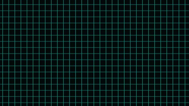 Grid graph pattern moving vertically upward seamless loop animation black background Video. Information hologram overlay asset internet data concept. 

