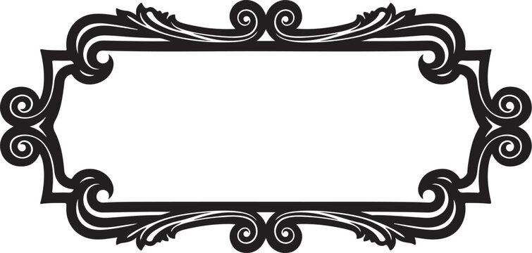 Postage stamp frame elegant classic ornamental border illustration