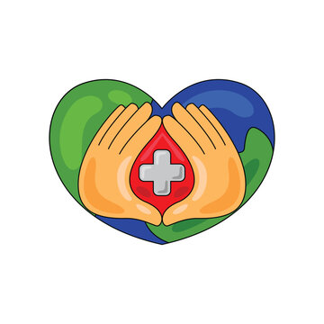 world health day symbol vector illustration
