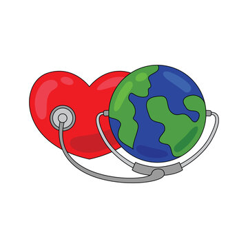 world health day symbol vector illustration