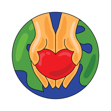 world health day symbol vector illustration