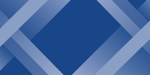Fototapeta premium Abstract bacgkround blue and white gradient. Modern blue abstract rectangle box lines background for presentation design, banner, brocure, and business card