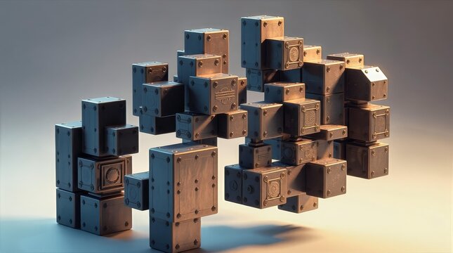 System reconfiguration abstract background