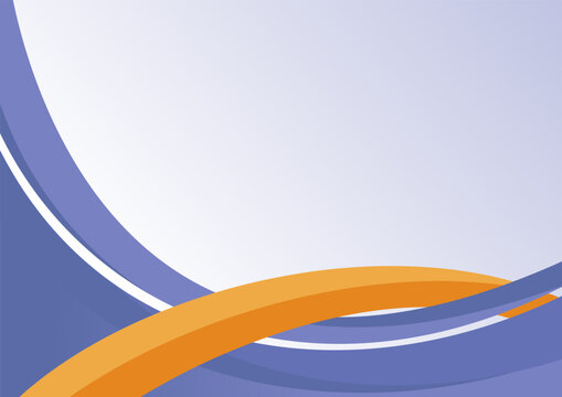 landscape background design with blue color gradation and curved shape