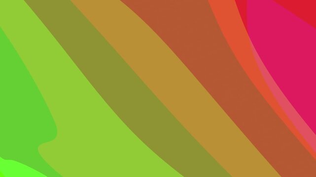 Abstract Colorful Background Animated Liquid Wave Fluid Layered Rainbow Stripe Flowing Motion
