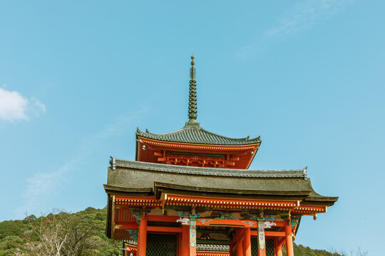 The most beautiful viewpoint of Kiyomizu Dera temple