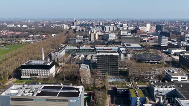 Aerial of Bio Sience Park Leiden, Netherlands