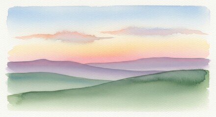 Obraz premium Abstract landscape with gradient layers and geometric shadows
