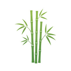 Fototapeta premium Elegant Green Bamboo Stalks Illustration Symbolizing Growth, Nature, and Tranquility, Perfect for Design Projects and Zen Aesthetics