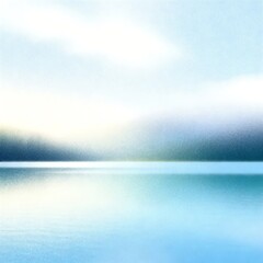 Fototapeta premium Serene Abstract Landscape with Calm Water and Sky