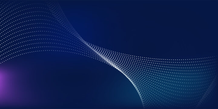 Simple Modern light point Hi-tech digital technology concept. High tech computer wire abstract