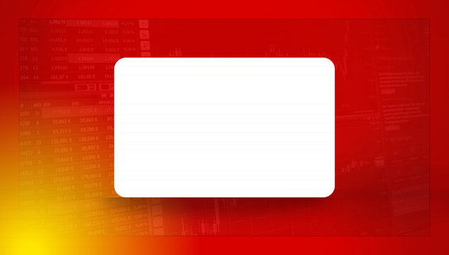 Blank white rectangle on a red and yellow gradient background with digital code overlay with abstract background with tech background with abstract design with modern design