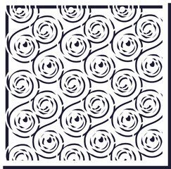 Fototapeta premium Abstract floral pattern creating a decorative background design