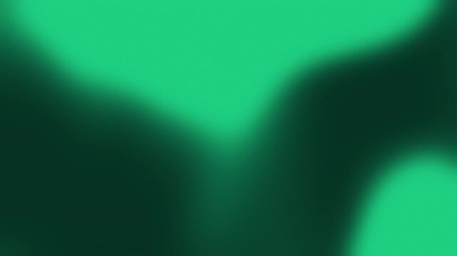Emerald Green Abstract Fluid Gradient Animation Loop 4K