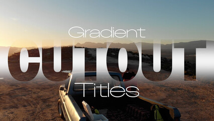 Cutout Gradient Titles